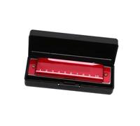 Professional Harmonica Harmonica Professionnel À 10 Trous En Métal Adapté Aux Adultes Et Débutants Un Instrument De Musique Pratique(Red)