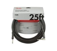Fender Câble instrument PRO 25 Anglé Noir
