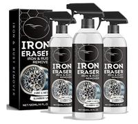 Professional Iron Eraser Iron and Rust Remover, Eraser Rust Remover Spray for Car Wheels & Paint, Fast Acting Fallout & Brake Dust Cleaner for Automotive Surface Detailing (3pc)