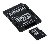 Professional Kingston 4GB MicroSDHC Card for ICEMOBILE Crystal Smartphone with custom formatting and Standard SD Acapter. (Class 4)