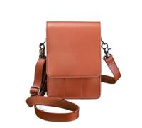 Professional Leather Hair Scissor Bag Hairdressing Barber Holster Pouch pour Ranger Les Outils de Coiffure(Orange)