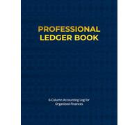 Professional Ledger Book: 6-Column Accounting Log for Organized Finances