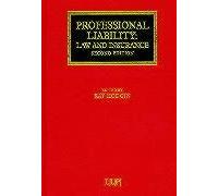 Professional Liability: Law And Insurance