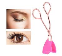 Professional Magnetic Eyelashes Clip Stainless Steel Glue Free Eyelashes Applicator for Home Salon (poignée en or rose magenta)