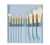 Professional Makeup Brushes Set, 10X Cosmetic Brush Collection For Women, Soft Bristles Face Brushes, Wooden Handle Travel Makeup Brushes For Beginners, Beauty Tools For Application