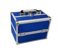 Professional Makeup Train Case 3 Trays Mirror Lock Brush Holder | Wavensylvo aluminum structure,extendable sliding trays,craft storage,stylish color finishes,portable travel cosmetic