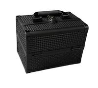 Professional Makeup Train Case 3 Trays Mirror Lock Brush Holder | Wavensylvo aluminum structure,extendable sliding trays,craft storage,stylish color finishes,portable travel cosmetic