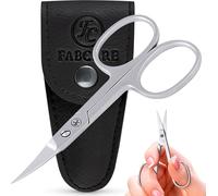 Professional Nail Scissors With Case And E-Book-Innovative Micro-Toothing-Very Sharp Curved Blades For Fingernails And Toenails