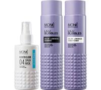 Professional - Pack Brillance & Protection De La Couleur : Spray Kératine 10-En-1 (150ml) + Shampooing Blonds Et Décolorés (300ml) + Après-Shampooing (300ml) - Hydratation, Réparation, Eclat[Z3777]