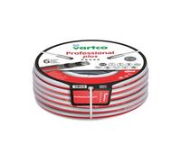 Vartco Professional Plus - Tuyau de jardin flexible à 6 couches avec système TFS, 50 m, résistant aux UV, adapté aux aliments, jusqu'à 30 bar, pour des températures de -25 °C à +60 °C (1" 10 m)