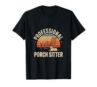 Professional Porch Sitter Repos Terrasse Chien T-Shirt Graphique avec Valeur
