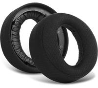 Professional Pu Leather Replacement Earpads For Sony Ps5 Pulse 3d, Uses High Quality Memory Foam For Extra Comfort (Mesh Fabric-Black)
