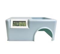 Professional Reptile Cave, Amphibian Shelter Box, with 5.58cm Temperature and Monitoring Sensor, Natural Habitat Reptile, Secure and Hiding Cave, for Snakes, Frogs, Turtles Small Reptiles
