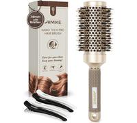 Professional Round Brushing Brush,Round Brushing Brush with Boar Bristles,Improves Texture for Drying,Styling,Curling and Shine,43 mm Canon