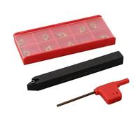 Professional SDNCN1010H07 Porte-outils de tour externe + 10 inserts DCMT070204 UE6020 pour applications d'usinage