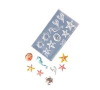 Professional Sea Series Moules pour nail art petits accessoires moules décoratifs pour salon manucure décorations en silicone de qualité alimentaire