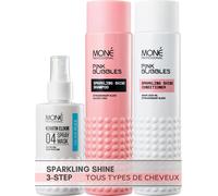 Professional - Set Brillance & Réparation : Spray Kératine 10-En-1 (150ml) + Duo Shampooing & Après-Shampooing Sans Sulfate Sparkling Shine (2x300ml) - Cheveux Colorés, Secs Ou Abîmés[Z3779]