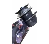 Professional, Set de 3 Marmites en Pierre 20/24/28 cm, Compatible Tous Feux dont Induction, Revêtement Anti-adhésif sans PFOA, Noir