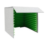 Professional Sound Shield,Cabine Enregistrement Portable Bouclier De Microphone Cabine Vocale Portable Pour Enregistrement Sonore 60 * 60 * 60cm,Pour L'Enregistrement Vocal,VidéOconféRence (Vert)