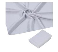 Professional Speaker Grill Cloth - 1.6m x 0.5m Sound Transparent Mesh Fabric for Pro Audio, Stereo & Hi-FI Speaker Protection(Silver)