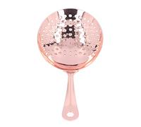 Professional Stainless Steel Cocktail Strainer, Bar Strainer for Mixing Drinks, Fine Mesh Shell Design with Comfort Grip, Ideal for Home Bar Club Restaurant Use (Or Rose)