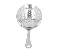 Professional Stainless Steel Cocktail Strainer, Bar Strainer for Mixing Drinks, Fine Mesh Shell Design with Comfort Grip, Ideal for Home Bar Club Restaurant Use (Argent)