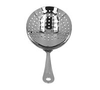 Professional Stainless Steel Cocktail Strainer, Bar Strainer for Mixing Drinks, Fine Mesh Shell Design with Comfort Grip, Ideal for Home Bar Club Restaurant Use (Noire)