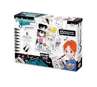 Carnet de mangas - Buki France - Professional Studio Manga - 25 feuilles - 8 feutres à alcool - Mixte