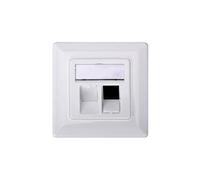 Professional - Support de fixation - blanc, RAL 9010 - 2 ports