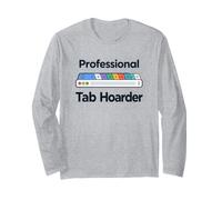 Professional Tab Hoarder - Funny Computer Browser Tabs Humor Manche Longue