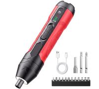 Professional Tournevis Électrique sans-fil Set de Précision Couple 4.5 Nm | Perceuse Visseuse Devisseuse Sans Fil 4.2V câble USB-C, avec set de 13 embouts, 4 vitesses de couple, Lumière LED, 280 tr/min