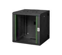 Professional Unique DN-19 12-U-3-SW - Rack armoire - montable sur mur - noir, RAL 9005 - 12U - 19"