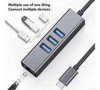 Professional USB Extension, Fast Data Transfer, USB 3.0 to RJ45 Megabit Hub for Laptop, Hard Drive, Printer, Camera