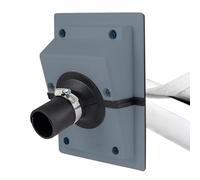 Professional Wall Port, Copper Pipe Insulation Guard, 13.4 Inches Efficient with Lock, Reinforced Entry Flange, Utility Cover with Modern Style, Installation Gear for Technicians and Plumbers