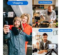 Professional Wireless Lav Microphone for Android Phones,Tablets,PlugPlay Wireless Lav Microphones,Clip On Microphones for Video Recording,YouTube,TikTok,Live Streaming