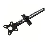 Professional Wood Router Bracket Positioning Jigs Aluminum Multifunction Slotting Template For Edged Trimming & Milling Woodworking Slotting Template Kit