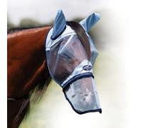 Professional's Choice Masque anti-mouches avec cache-nez | Maille légère de protection UV | Cache-oreilles respirant et doux | Trou de verrouillage pour plus de sécurité et de confort | Taille Cob