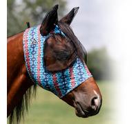 Professional's Choice Masque anti-mouches confortable, matière lisse et extensible, filet autour des yeux et des oreilles pour une vision claire, éloigne les mouches et les insectes, canyon (poney)