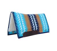 Professional's Choice Ventana Tapis de Selle | 100% Laine de Nouvelle-Zélande | Centre en Feutre et Mousse de 2,5 cm | 76,2 x 86,4 cm (Bleu Marine)