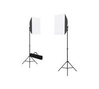 Professionele studiolampen 2 st 40x60 cm staal zwart190216