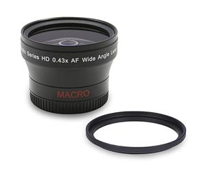 Professionnel 0,43 X Objectif Grand Angle avec Macro 37 mm, 52 mm, 55 mm, 58 mm, 67 mm et 72 mm, 67mm