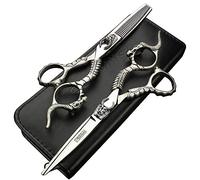 Professionnel 5,5 pouces 6 pouces JAPAN 440C coupe de coiffure et ciseaux d'amincissement (6 pouces)