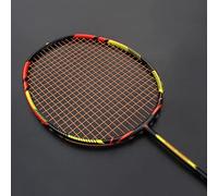Professionnel 8U 65G Fibre de Carbone Offensive Badminton Racket Sacs Sacs 22-30lbs Sports Racquet Ultralight Adulte