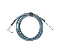 Professionnel Câble Audio Guitare Câbles De Guitare Électrique Ligne 300cm Réduction Du Bruit Connexion 6.35mm Partie Basse Blindée Tressée(Blue)