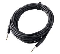 Professionnel Câble Audio Jack 6.35 mm (1/4'') pour Guitare Mâle Mono 10 m Noir