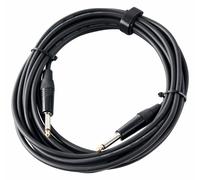 Professionnel Câble Audio Jack 6.35 mm (1/4'') pour Guitare Mâle Mono 6m Noir