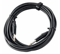 Professionnel Câble Audio Jack 6.35 mm (1/4'') pour Guitare Mâle Mono 6m Noir