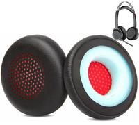 Professionnel Coussinets de Rechange Compatible avec Plantronics Voyager Focus UC B825 Headset Coussinets d'oreille en Cuir protéiné et Mousse à mémoire de Forme