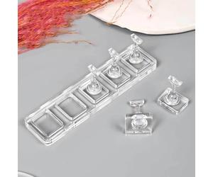 professionnel de pratique des ongles avec 5 ou 10 fentes transparentes, conception ergonomique pour les artistes de salon et les vendeurs en ligne, transparent sans magnétique
