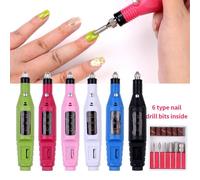 Professionnel Electrique Perceuse À Ongles Machine Ensemble Vernis À Ongles Vernis Perceuse Stylo Pedicure Ongles Manucure Machine Fichier Ongles Art Outils Kit